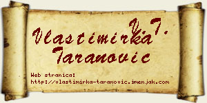 Vlastimirka Taranović vizit kartica